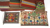 Textil, allmoge m.m, 7 delar.