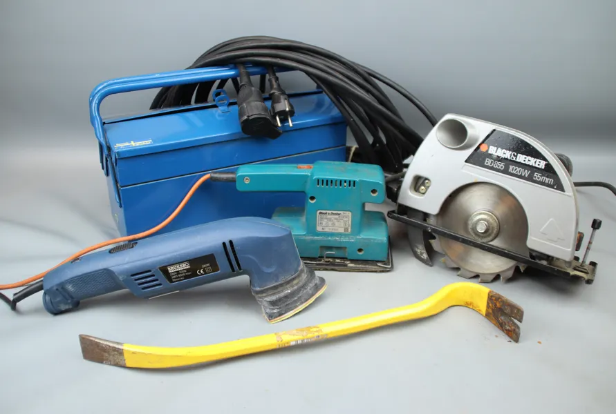 Elverktyg, m.m, ett parti, bl.a Black & Decker.