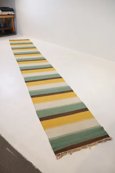 Gallerimatta, textil.