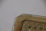Soffbord, bambu/rotting/glas.