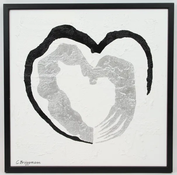 Catharina Brüggmann, "Helsingborgshjärtat", akryl på duk, signerad, 2015.