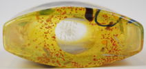 Bertil Vallien, flaska, glas, ''Satellite, Kosta Boda, signerad.