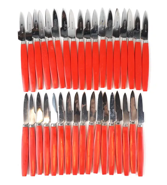 Kräftknivar, 35 st, rostfritt stål/plast.