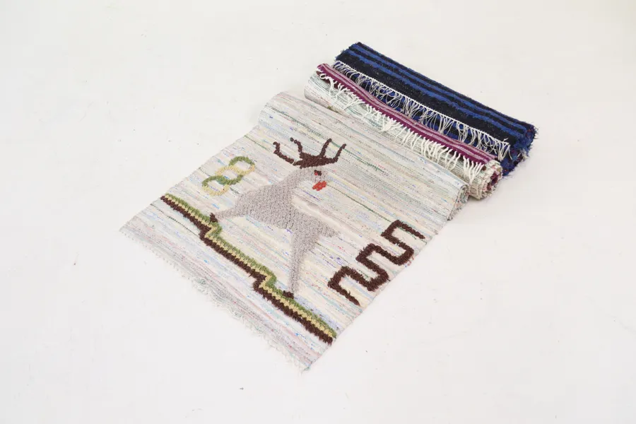 Trasmattor, 3 st, textil.