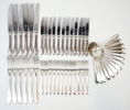 Bestickservisdelar, 50 st, silver, ''Haga''.