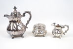 Kaffeservis, 3 delar, silver 835, svenska importstämplar.