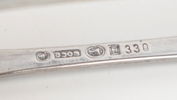 Moccaskedar och sockertång, 10 delar, silver.