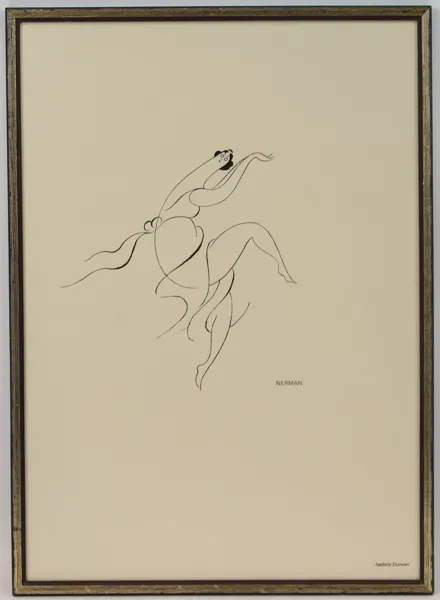 Einar Nerman, "Isadora Duncan", litografi.