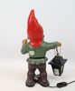 Tomte med ljuslykta, keramik/metall, Heissner, Tyskland.