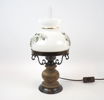 Bordslampa, trä/glas.