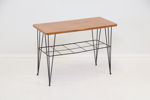 Stringbord, teak/metall.