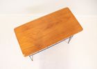 Stringbord, teak/metall.