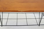 Stringbord, teak/metall.