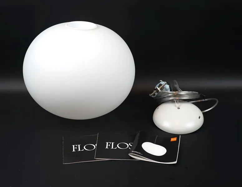 Jasper Morrison, taklampa, glas/metall, ''Glo-Ball S'', Flos.