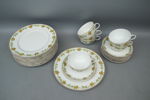 Teservisdelar, 23 st, porslin, "Martin", Limoges, Frankrike.