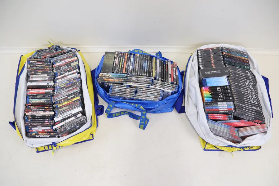 DVD och Blu-Ray-filmer/serier, ett parti.