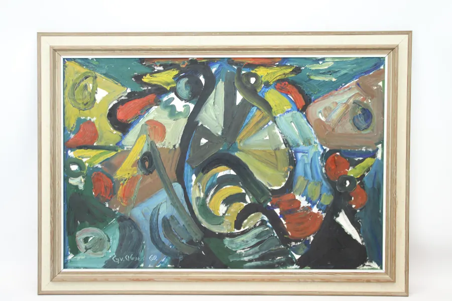 Eyvind Olesen, olja på duk, signerad, 1960.