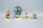 Figuriner, 4 st, keramik, M.I. Hummel, Goebel.