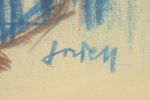 Ivan Jordell, krita, signerad.