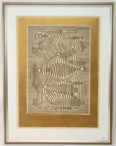 Victor Vasarely, serigrafi 73/150, signerad.
