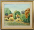 Albert Krüger, "Öland", olja på pannå, signerad.