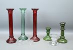Ljusstakar, 8 st, glas/keramik, bl.a Timo Sarpaneva, Festivo, Iittala.