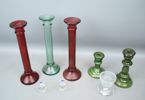 Ljusstakar, 8 st, glas/keramik, bl.a Timo Sarpaneva, Festivo, Iittala.