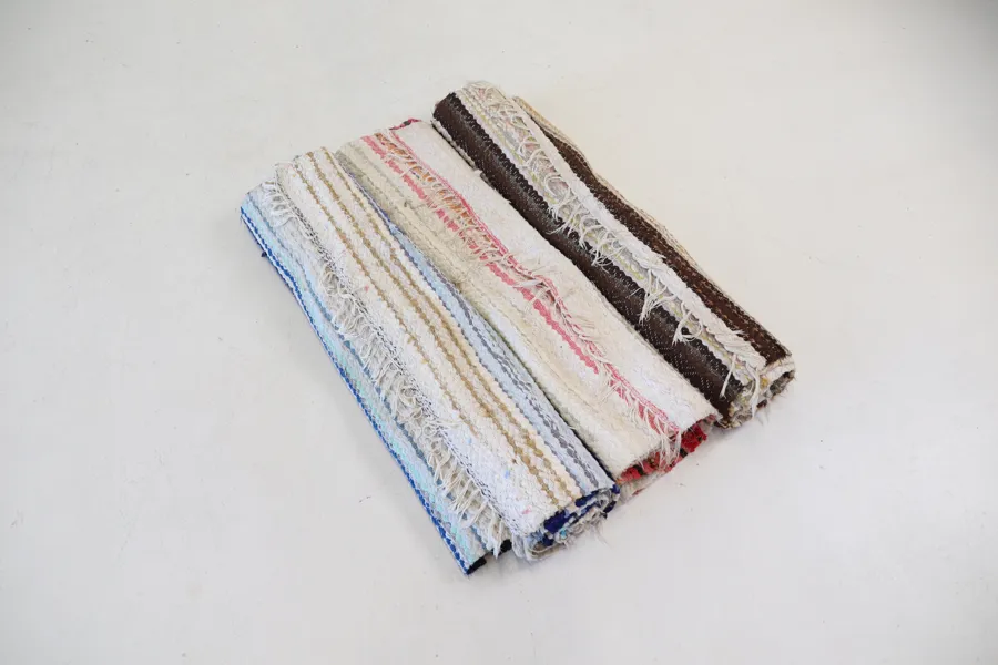 Trasmattor, 3 st, textil.