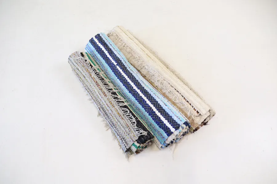Trasmattor, 3 st, textil.