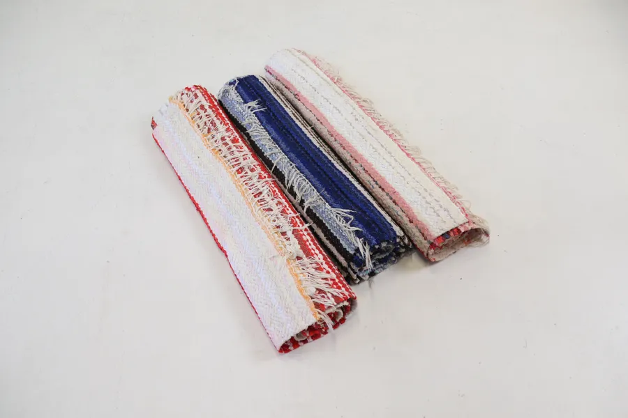 Trasmattor, 3 st, textil.