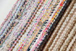 Trasmattor, 3 st, textil.