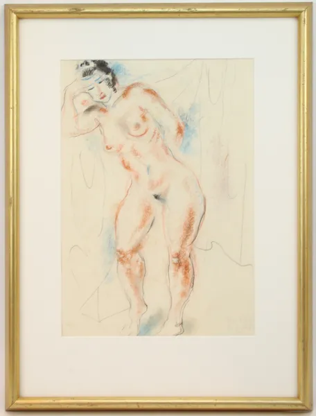 Jules Schyl, blandteknik, signerad, daterad 18/11 1944.
