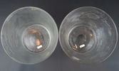 Ytterfoder, ett par, glas, Orrefors.
