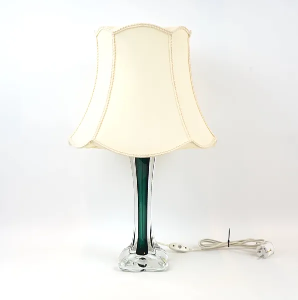 Bordslampa, glas, Flygsfors.