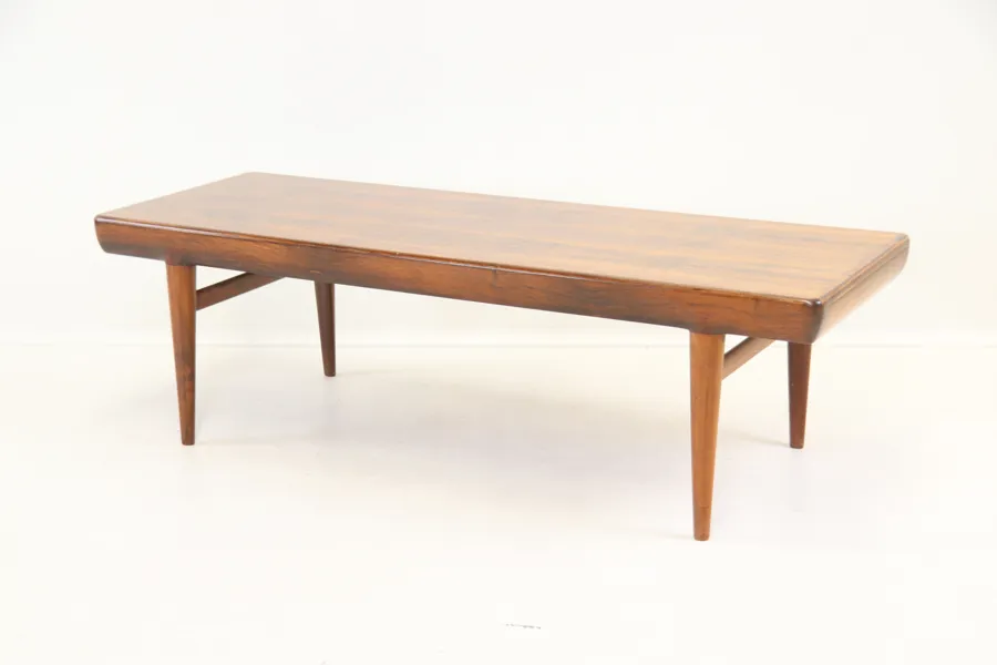 Johannes Andersen, soffbord, 2 lådor, jakaranda, Silkeborg, Danmark, 1960-tal.