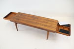 Johannes Andersen, soffbord, 2 lådor, jakaranda, Silkeborg, Danmark, 1960-tal.