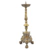 Altarljusstake, mässing, barockstil.