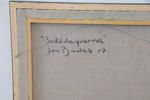 Jon Baastad, "Bedside quarrel", olja på duk, signerad, daterad 07.