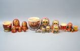 Matryoshka, ryska dockor, 3 st, trä.