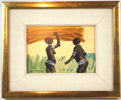 Lars Norrman, ''Kongo'', blandteknik, singerad.