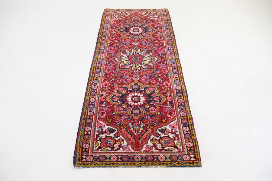 Gallerimatta, orientalisk, handknuten, ull.