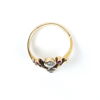 Ring med stenar, 18K guld.