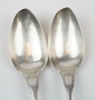 Carl Gustaf Högstedt, matskedar, 2 st, silver, Kalmar, 1830 och 1831.