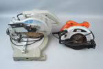 Kap-och gersåg och cirkelsåg, bl. a Black & Decker.