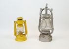 Stormlyktor, 2 st, metall/glas.