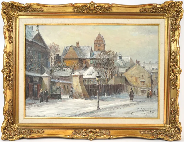 Jan Rawicz, olja på duk, signerad.