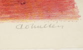 Carl Otto Hultén, ''Eldsvåda'', litografi 272/330, signerad.
