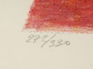 Carl Otto Hultén, ''Eldsvåda'', litografi 272/330, signerad.