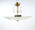 Taklampa, glas/metall.