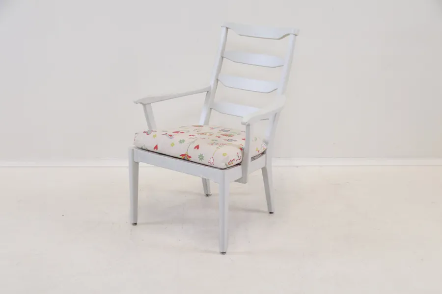 Carl Malmsten, karmstol, trä/textil, "Vapensmeden".